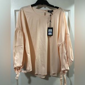 NWOT….DKNY Peach Long Sleeve Top